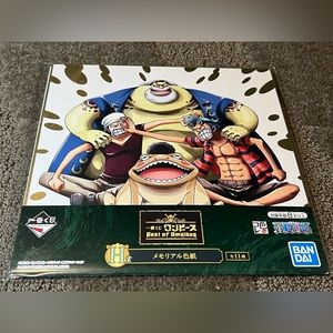 One Piece Anime Art Board Shikishi Ichiban Kuji Best of Omnibus Japan Franky Tom